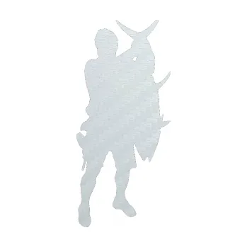 Polep vozidla SAMOLEPKA Rybář 003 pravá (51 - 3D karbon bílý) NA AUTO, NÁLEPKA, FÓLIE, POLEP, TUNING, VLASTNÍ TEXT, TISK, AUTOSAMOLEPKY.cz, POLEPY, OBRÁZEK, LOGO, SAMOLEPKY