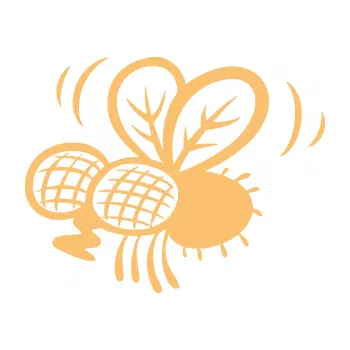 Samolepící dekorace Moucha 002 levá (08 - béžová) SAMOLEPKA NA AUTO, NÁLEPKA, FÓLIE, POLEP, TUNING, VLASTNÍ TEXT, TISK, AUTOSAMOLEPKY.cz, POLEPY, OBRÁZEK, LOGO, 3D STICKERS