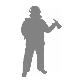 Samolepící dekorace SAMOLEPKA Hasič 010 pravá (17 - šedá) NA AUTO, NÁLEPKA, FÓLIE, POLEP, TUNING, VLASTNÍ TEXT, TISK, AUTOSAMOLEPKY.cz, POLEPY, OBRÁZEK, LOGO, SAMOLEPKY