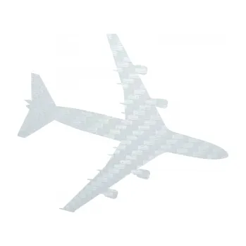 Polep vozidla SAMOLEPKA letadlo 023 pravá Jumbo Jet (51 - 3D karbon bílý) NA AUTO, NÁLEPKA, FÓLIE, POLEP, TUNING, VLASTNÍ TEXT, TISK, AUTOSAMOLEPKY.cz, POLEPY, OBRÁZEK, LOGO, SAMOLEPKY