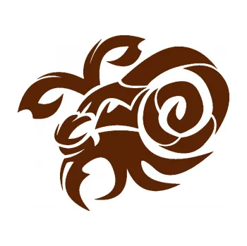 Samolepící dekorace SAMOLEPKA Kozoroh 003 levá (15 - hnědá) NA AUTO, NÁLEPKA, FÓLIE, POLEP, TUNING, VLASTNÍ TEXT, TISK, AUTOSAMOLEPKY.cz, POLEPY, OBRÁZEK, LOGO, SAMOLEPKY