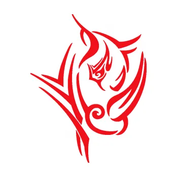 Samolepící dekorace SAMOLEPKA Nosorožec 003 hlava pravá (10 - červená) NA AUTO, NÁLEPKA, FÓLIE, POLEP, TUNING, VLASTNÍ TEXT, TISK, AUTOSAMOLEPKY.cz, POLEPY, OBRÁZEK, LOGO, SAMOLEPKY