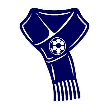 Samolepící dekorace SAMOLEPKA Fotbalový fanoušek 001 pravá šála (23 - tmavě modrá) NA AUTO, NÁLEPKA, FÓLIE, POLEP, TUNING, VLASTNÍ TEXT, TISK, AUTOSAMOLEPKY.cz, POLEPY, OBRÁZEK, LOGO, SAMOLEPKY