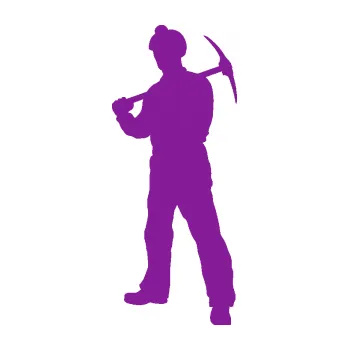 Samolepící dekorace SAMOLEPKA Horník 001 levá (14 - fialová) NA AUTO, NÁLEPKA, FÓLIE, POLEP, TUNING, VLASTNÍ TEXT, TISK, AUTOSAMOLEPKY.cz, POLEPY, OBRÁZEK, LOGO, SAMOLEPKY