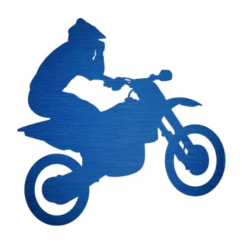 Samolepící dekorace SAMOLEPKA Motorka 027 pravá motokros (65 - škrábaný kov modrý) NA AUTO, NÁLEPKA, FÓLIE, POLEP, TUNING, VLASTNÍ TEXT, TISK, AUTOSAMOLEPKY.cz, POLEPY, OBRÁZEK, LOGO, SAMOLEPKY