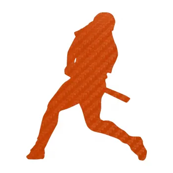 Samolepicí dekorace na vozidlo Baseball 010 levá (54 - 3D karbon oranžový) SAMOLEPKA NA AUTO, NÁLEPKA, FÓLIE, POLEP, TUNING, VLASTNÍ TEXT, TISK, AUTOSAMOLEPKY.cz, POLEPY, OBRÁZEK, LOGO, 3D STICKERS