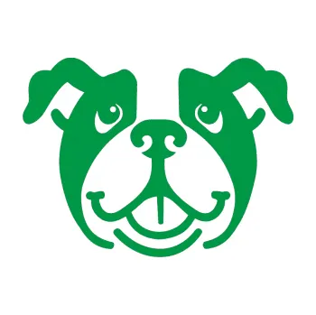 Polep vozidla Pes 069 Buldoček (12 - zelená) SAMOLEPKA NA AUTO, NÁLEPKA, FÓLIE, POLEP, TUNING, VLASTNÍ TEXT, TISK, AUTOSAMOLEPKY.cz, POLEPY, OBRÁZEK, LOGO, 3D STICKERS