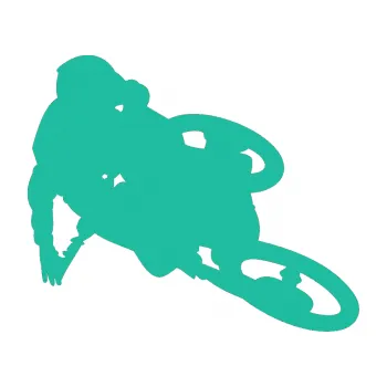 Samolepící dekorace SAMOLEPKA Motorka 026 pravá motokros freestyle (25 - tyrkysová) NA AUTO, NÁLEPKA, FÓLIE, POLEP, TUNING, VLASTNÍ TEXT, TISK, AUTOSAMOLEPKY.cz, POLEPY, OBRÁZEK, LOGO, SAMOLEPKY