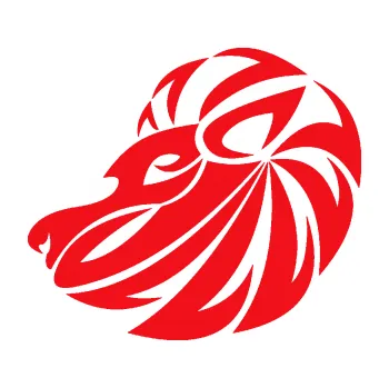 Samolepící dekorace SAMOLEPKA Lev zvěrokruh 003 levá (10 - červená) NA AUTO, NÁLEPKA, FÓLIE, POLEP, TUNING, VLASTNÍ TEXT, TISK, AUTOSAMOLEPKY.cz, POLEPY, OBRÁZEK, LOGO, SAMOLEPKY