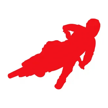 Samolepící dekorace SAMOLEPKA Motorka 023 levá motokros (10 - červená) NA AUTO, NÁLEPKA, FÓLIE, POLEP, TUNING, VLASTNÍ TEXT, TISK, AUTOSAMOLEPKY.cz, POLEPY, OBRÁZEK, LOGO, SAMOLEPKY