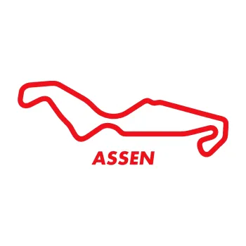 Samolepící dekorace SAMOLEPKA Okruh Assen (10 - červená) NA AUTO, NÁLEPKA, FÓLIE, POLEP, TUNING, VLASTNÍ TEXT, TISK, AUTOSAMOLEPKY.cz, POLEPY, OBRÁZEK, LOGO, SAMOLEPKY