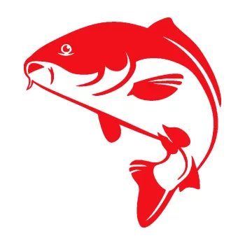 Polep vozidla SAMOLEPKA Kapr 005 levá (10 - červená) NA AUTO, NÁLEPKA, FÓLIE, POLEP, TUNING, VLASTNÍ TEXT, TISK, AUTOSAMOLEPKY.cz, POLEPY, OBRÁZEK, LOGO, SAMOLEPKY