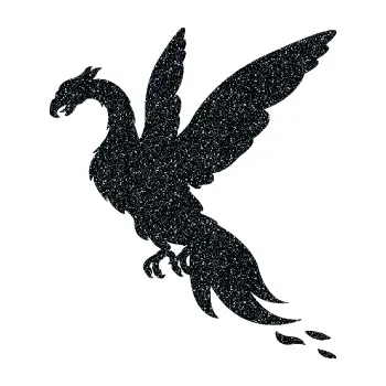 Samolepicí dekorace na vozidlo Pták Fénix 001 levá (85 - Ultra Metalic černá) SAMOLEPKA NA AUTO, NÁLEPKA, FÓLIE, POLEP, TUNING, VLASTNÍ TEXT, TISK, AUTOSAMOLEPKY.cz, POLEPY, OBRÁZEK, LOGO, 3D STICKERS