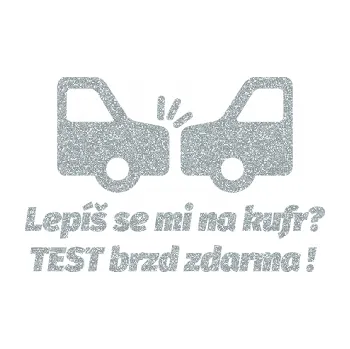Polep vozidla SAMOLEPKA Lepíš se mi na kufr, Test brzd zdarma (91 - Ultra Metalic stříbrná metalíza) NA AUTO, NÁLEPKA, FÓLIE, POLEP, TUNING, VLASTNÍ TEXT, TISK, AUTOSAMOLEPKY.cz, POLEPY, OBRÁZEK, LOGO, SAMOLEPKY