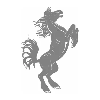 Samolepící dekorace SAMOLEPKA Kůň 045 pravá (17 - šedá) NA AUTO, NÁLEPKA, FÓLIE, POLEP, TUNING, VLASTNÍ TEXT, TISK, AUTOSAMOLEPKY.cz, POLEPY, OBRÁZEK, LOGO, SAMOLEPKY