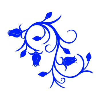 Samolepící dekorace SAMOLEPKA Květina dekor 009 levá růžičky (19 - modrá dynamic) NA AUTO, NÁLEPKA, FÓLIE, POLEP, TUNING, VLASTNÍ TEXT, TISK, AUTOSAMOLEPKY.cz, POLEPY, OBRÁZEK, LOGO, SAMOLEPKY