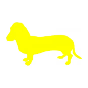 Polep vozidla SAMOLEPKA Pes 094 levá Baset (05 - žlutá citron) NA AUTO, NÁLEPKA, FÓLIE, POLEP, TUNING, VLASTNÍ TEXT, TISK, AUTOSAMOLEPKY.cz, POLEPY, OBRÁZEK, LOGO, SAMOLEPKY