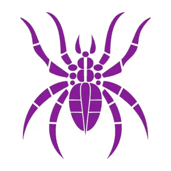 Samolepící dekorace Pavouk 010 (14 - fialová) SAMOLEPKA NA AUTO, NÁLEPKA, FÓLIE, POLEP, TUNING, VLASTNÍ TEXT, TISK, AUTOSAMOLEPKY.cz, POLEPY, OBRÁZEK, LOGO, 3D STICKERS