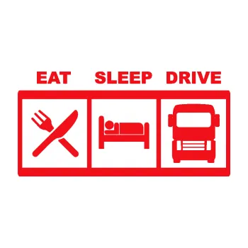 Polep vozidla SAMOLEPKA Eat, sleep, drive 003 s nápisem (10 - červená) NA AUTO, NÁLEPKA, FÓLIE, POLEP, TUNING, VLASTNÍ TEXT, TISK, AUTOSAMOLEPKY.cz, POLEPY, OBRÁZEK, LOGO, SAMOLEPKY
