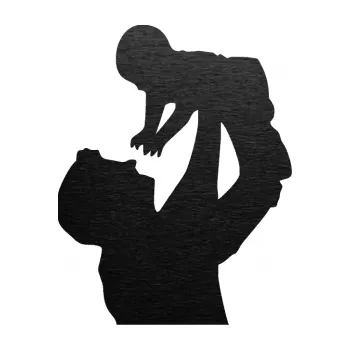 samolepka Dítě v autě 026 pravá miminko v náruči (63 - škrábaný kov černý) SAMOLEPKA NA AUTO, NÁLEPKA, FÓLIE, POLEP, TUNING, VLASTNÍ TEXT, TISK, AUTOSAMOLEPKY.cz, POLEPY, OBRÁZEK, LOGO, 3D STICKERS