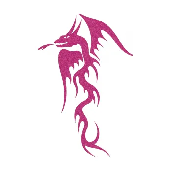 Samolepicí dekorace na vozidlo Dragon 013 levá (90 - Ultra Metalic růžová) SAMOLEPKA NA AUTO, NÁLEPKA, FÓLIE, POLEP, TUNING, VLASTNÍ TEXT, TISK, AUTOSAMOLEPKY.cz, POLEPY, OBRÁZEK, LOGO, 3D STICKERS