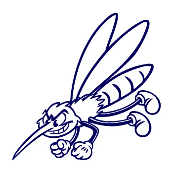 Samolepící dekorace SAMOLEPKA Komár 001 levá (23 - tmavě modrá) NA AUTO, NÁLEPKA, FÓLIE, POLEP, TUNING, VLASTNÍ TEXT, TISK, AUTOSAMOLEPKY.cz, POLEPY, OBRÁZEK, LOGO, SAMOLEPKY