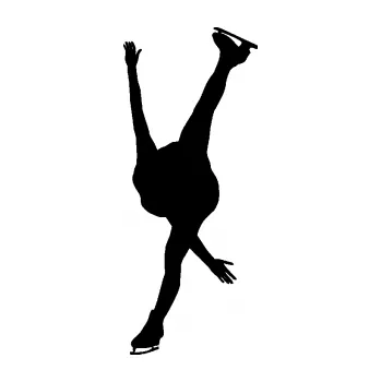 Polep vozidla Krasobruslení 005 levá krasobruslařka (01 - černá) SAMOLEPKA NA AUTO, NÁLEPKA, FÓLIE, POLEP, TUNING, VLASTNÍ TEXT, TISK, AUTOSAMOLEPKY.cz, POLEPY, OBRÁZEK, LOGO, 3D STICKERS