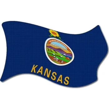 Pelisport Vlajka Kansas vlající tištěná