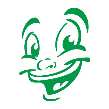 Samolepící dekorace Obličej 003 levá veselý (12 - zelená) SAMOLEPKA NA AUTO, NÁLEPKA, FÓLIE, POLEP, TUNING, VLASTNÍ TEXT, TISK, AUTOSAMOLEPKY.cz, POLEPY, OBRÁZEK, LOGO, 3D STICKERS