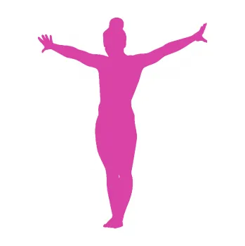 Samolepicí dekorace na vozidlo Gymnastka 002 levá (16 - růžová) SAMOLEPKA NA AUTO, NÁLEPKA, FÓLIE, POLEP, TUNING, VLASTNÍ TEXT, TISK, AUTOSAMOLEPKY.cz, POLEPY, OBRÁZEK, LOGO, 3D STICKERS