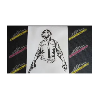 Samolepící dekorace SAMOLEPKA Player Unknown s Battlegrounds PUBG 2 (10 - červená) NA AUTO, NÁLEPKA, FÓLIE, POLEP, TUNING, VLASTNÍ TEXT, TISK, AUTOSAMOLEPKY.cz, POLEPY, OBRÁZEK, LOGO, SAMOLEPKY