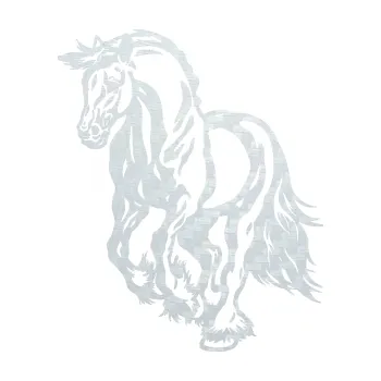 Samolepící dekorace SAMOLEPKA Kůň 054 levá (51 - 3D karbon bílý) NA AUTO, NÁLEPKA, FÓLIE, POLEP, TUNING, VLASTNÍ TEXT, TISK, AUTOSAMOLEPKY.cz, POLEPY, OBRÁZEK, LOGO, SAMOLEPKY
