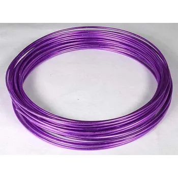 Vázací drát Vázací drátek alu. - 2 mm x 12 m, 100 g, růžový