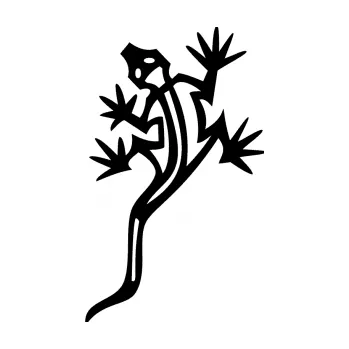 Samolepící dekorace Ještěrka 003 levá (01 - černá) SAMOLEPKA NA AUTO, NÁLEPKA, FÓLIE, POLEP, TUNING, VLASTNÍ TEXT, TISK, AUTOSAMOLEPKY.cz, POLEPY, OBRÁZEK, LOGO, 3D STICKERS