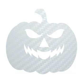 Samolepící dekorace Halloween 018 pravá dýně (51 - 3D karbon bílý) SAMOLEPKA NA AUTO, NÁLEPKA, FÓLIE, POLEP, TUNING, VLASTNÍ TEXT, TISK, AUTOSAMOLEPKY.cz, POLEPY, OBRÁZEK, LOGO, 3D STICKERS