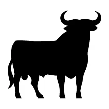 Samolepící dekorace Býk 006 pravá (01 - černá) SAMOLEPKA NA AUTO, NÁLEPKA, FÓLIE, POLEP, TUNING, VLASTNÍ TEXT, TISK, AUTOSAMOLEPKY.cz, POLEPY, OBRÁZEK, LOGO, 3D STICKERS
