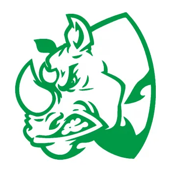 Samolepící dekorace SAMOLEPKA Nosorožec 001 levá (12 - zelená) NA AUTO, NÁLEPKA, FÓLIE, POLEP, TUNING, VLASTNÍ TEXT, TISK, AUTOSAMOLEPKY.cz, POLEPY, OBRÁZEK, LOGO, SAMOLEPKY