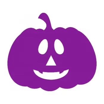 Samolepící dekorace Halloween 017 levá dýně (14 - fialová) SAMOLEPKA NA AUTO, NÁLEPKA, FÓLIE, POLEP, TUNING, VLASTNÍ TEXT, TISK, AUTOSAMOLEPKY.cz, POLEPY, OBRÁZEK, LOGO, 3D STICKERS