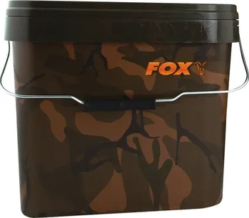 Pouzdro na rybářské vybavení Fox International Camo Square Buckets 17 l