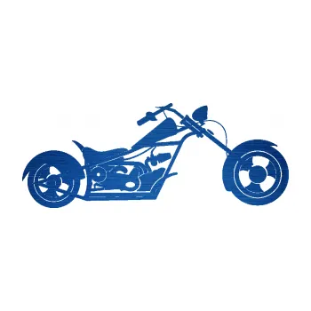 Samolepící dekorace SAMOLEPKA Motorka chopper 001 pravá (65 - škrábaný kov modrý) NA AUTO, NÁLEPKA, FÓLIE, POLEP, TUNING, VLASTNÍ TEXT, TISK, AUTOSAMOLEPKY.cz, POLEPY, OBRÁZEK, LOGO, SAMOLEPKY