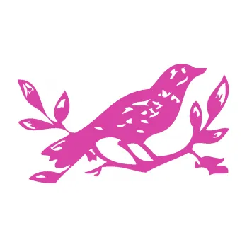 Samolepící dekorace Interiér 003 pravá ptáček na větvičce (16 - růžová) SAMOLEPKA NA AUTO, NÁLEPKA, FÓLIE, POLEP, TUNING, VLASTNÍ TEXT, TISK, AUTOSAMOLEPKY.cz, POLEPY, OBRÁZEK, LOGO, 3D STICKERS