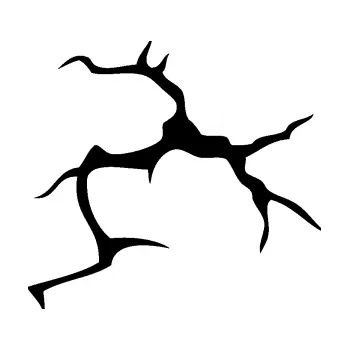 Samolepící dekorace SAMOLEPKA Prasklina 003 (01 - černá) NA AUTO, NÁLEPKA, FÓLIE, POLEP, TUNING, VLASTNÍ TEXT, TISK, AUTOSAMOLEPKY.cz, POLEPY, OBRÁZEK, LOGO, SAMOLEPKY