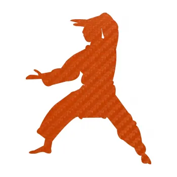 Polep vozidla Karate 006 levá (54 - 3D karbon oranžový) SAMOLEPKA NA AUTO, NÁLEPKA, FÓLIE, POLEP, TUNING, VLASTNÍ TEXT, TISK, AUTOSAMOLEPKY.cz, POLEPY, OBRÁZEK, LOGO, 3D STICKERS