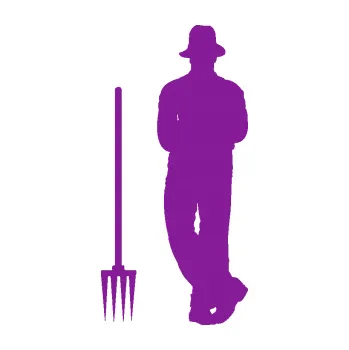 Samolepící dekorace Farmář 001 levá (14 - fialová) SAMOLEPKA NA AUTO, NÁLEPKA, FÓLIE, POLEP, TUNING, VLASTNÍ TEXT, TISK, AUTOSAMOLEPKY.cz, POLEPY, OBRÁZEK, LOGO, 3D STICKERS