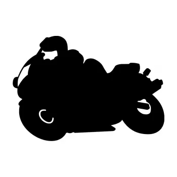 Samolepící dekorace SAMOLEPKA Motorka 006 levá silniční motorky (01 - černá) NA AUTO, NÁLEPKA, FÓLIE, POLEP, TUNING, VLASTNÍ TEXT, TISK, AUTOSAMOLEPKY.cz, POLEPY, OBRÁZEK, LOGO, SAMOLEPKY