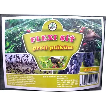 Síť proti ptákům Sítě proti ptákům 4 x 5 m, flexi"