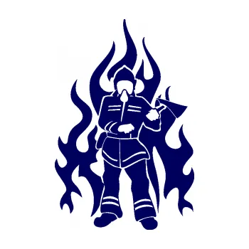 Samolepící dekorace SAMOLEPKA Hasič 008 pravá (23 - tmavě modrá) NA AUTO, NÁLEPKA, FÓLIE, POLEP, TUNING, VLASTNÍ TEXT, TISK, AUTOSAMOLEPKY.cz, POLEPY, OBRÁZEK, LOGO, SAMOLEPKY