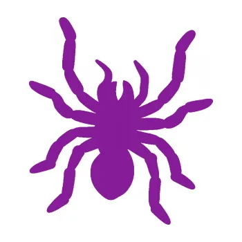 Samolepící dekorace Pavouk 014 pravá (14 - fialová) SAMOLEPKA NA AUTO, NÁLEPKA, FÓLIE, POLEP, TUNING, VLASTNÍ TEXT, TISK, AUTOSAMOLEPKY.cz, POLEPY, OBRÁZEK, LOGO, 3D STICKERS