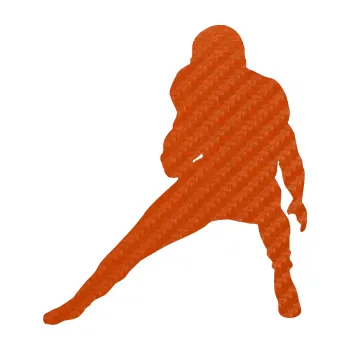 Polep vozidla Americký fotbal 010 levá (54 - 3D karbon oranžový) SAMOLEPKA NA AUTO, NÁLEPKA, FÓLIE, POLEP, TUNING, VLASTNÍ TEXT, TISK, AUTOSAMOLEPKY.cz, POLEPY, OBRÁZEK, LOGO, 3D STICKERS