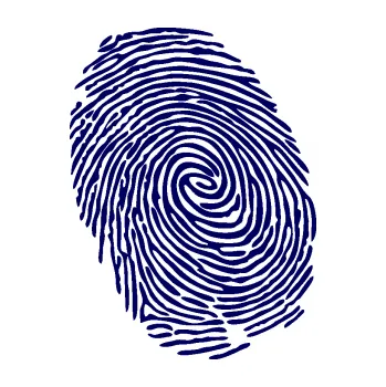 Samolepící dekorace SAMOLEPKA Otisk prstu 001 levá (23 - tmavě modrá) NA AUTO, NÁLEPKA, FÓLIE, POLEP, TUNING, VLASTNÍ TEXT, TISK, AUTOSAMOLEPKY.cz, POLEPY, OBRÁZEK, LOGO, SAMOLEPKY